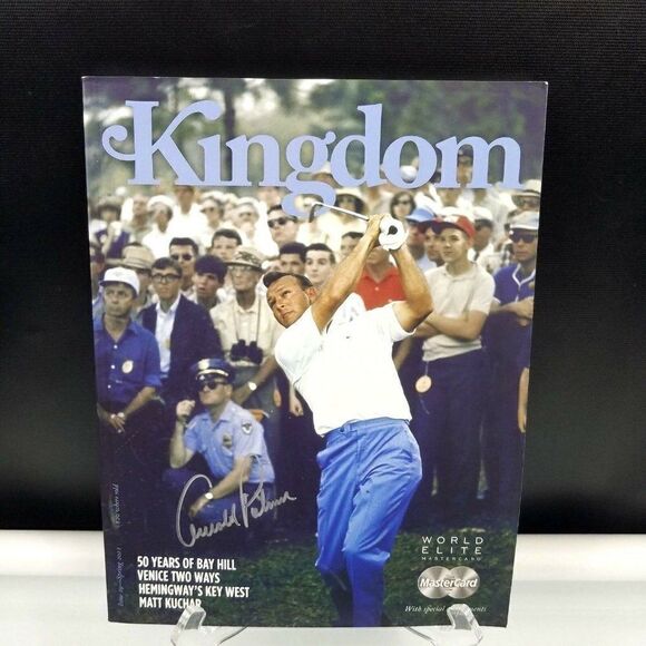 Arnold Palmer PGA Autographed Kingdom Magazine - Picture 1 of 10